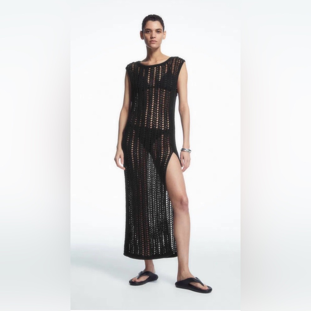 COS Open Knit Maxi Dress